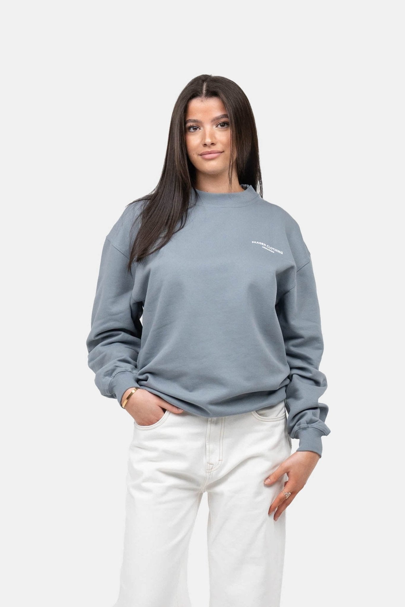 UNMARKED Sweatshirt Blå | Skagen-clothing.dk